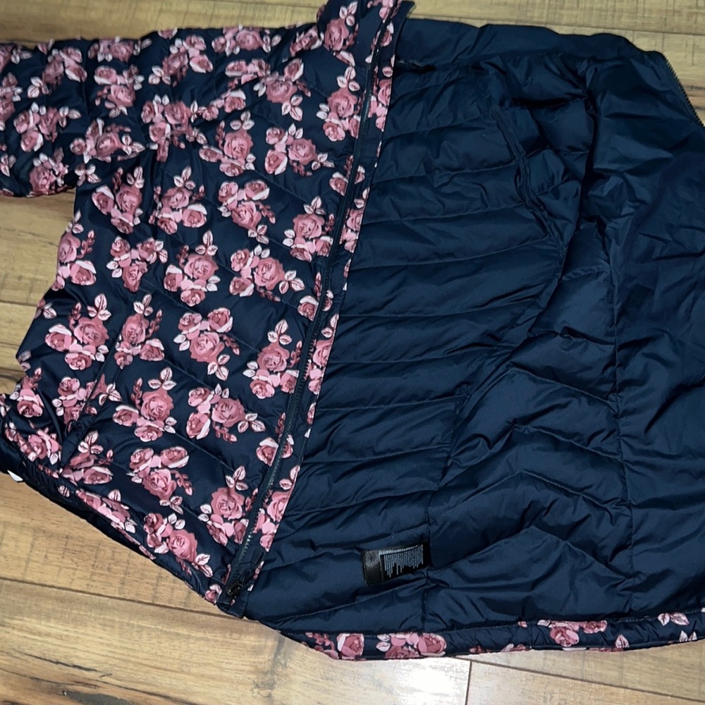 North face flower print jacket